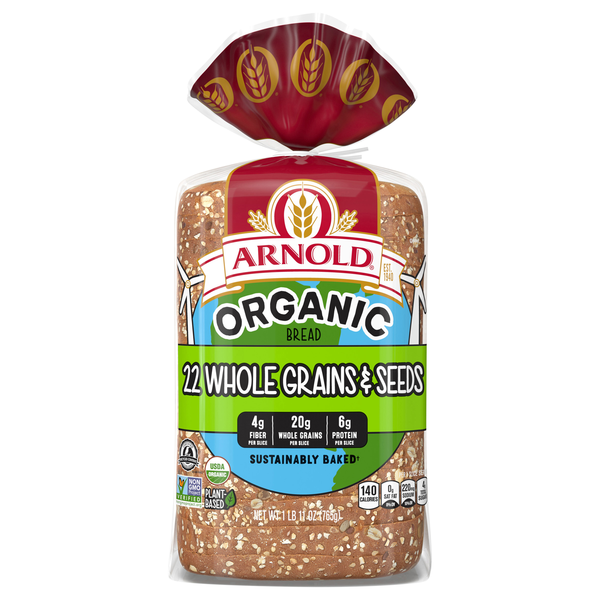 Arnold Organic 22 Whole Grains & Seeds Sliced Bread