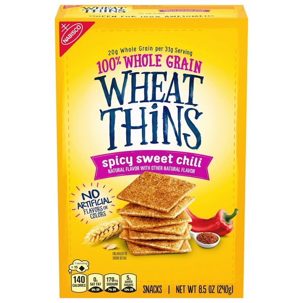 Nabisco Wheat Thins Limited Edition Spicy Sweet Chili Whole Grain Crackers