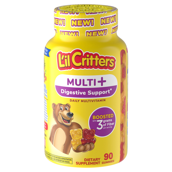 L'il Critters Multivitamin + Digestive Support Gummies