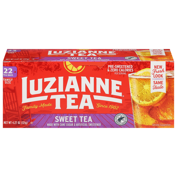 Luzianne Family Size Sweet Tea Iced Tea Bags