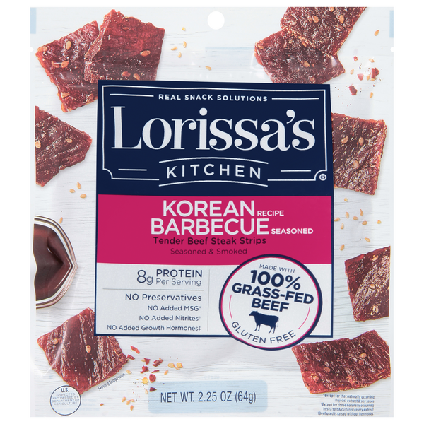 Save on Lorissa's Kitchen Premium Steak Strips Korean Barbeque 100