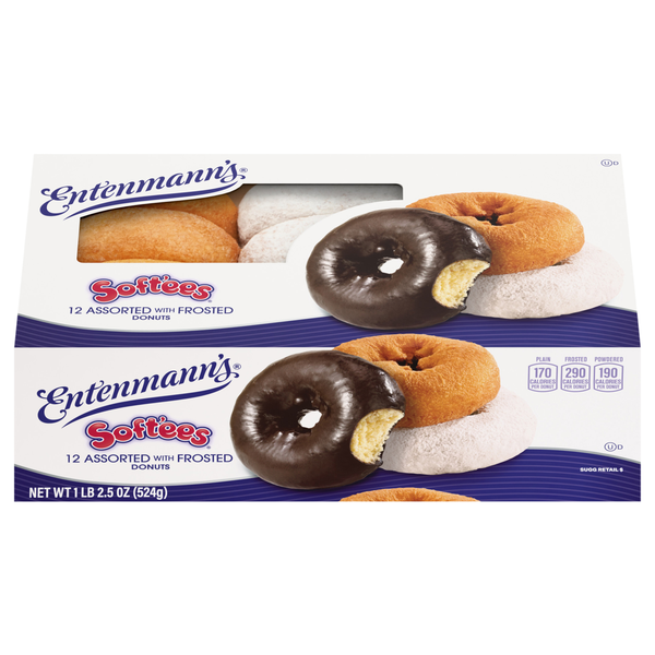 Entenmann's Soft'ees Assorted Donuts - 12 ct