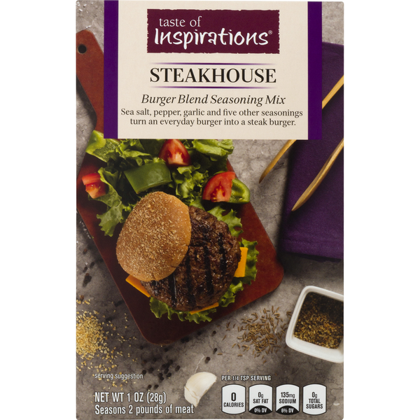 Taste of Inspirations Steakhouse Burger Blend Seasoning Mix Packet