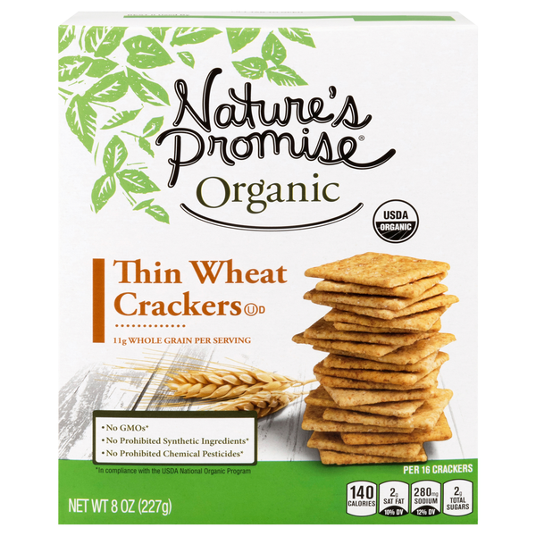 Nature's Promise Organic Thin Wheat Crackers