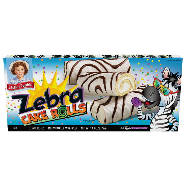 Little Debbie Zebra Snack Cake Rolls - 6 ct