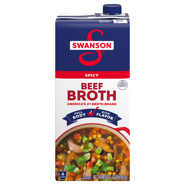 Swanson 100% Natural Gluten Free Spicy Beef Broth