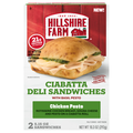 Hillshire Farm Chicken Pesto Ciabatta Deli Sandwiches - 2 ct Frozen