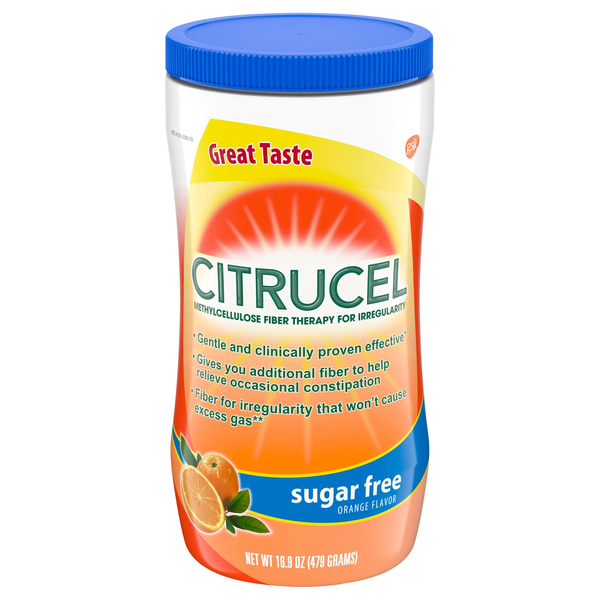 Citrucel Sugar Free Orange Flavored Fiber Therapy for Irregularity Powder