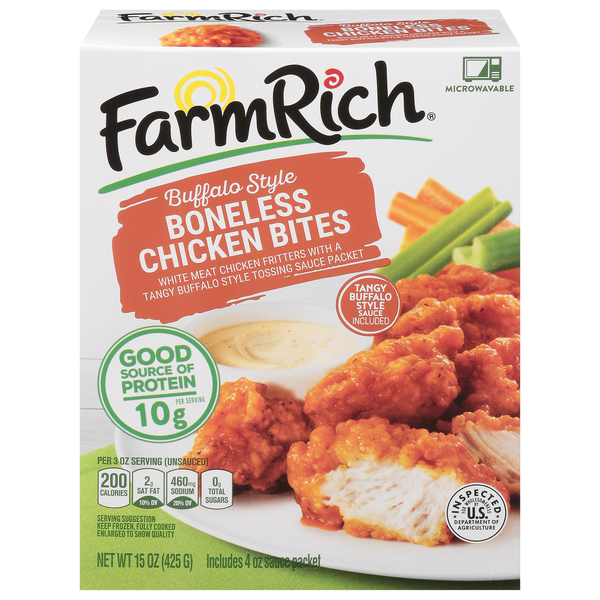 Farm Rich Buffalo Style Boneless Chicken Bites Frozen