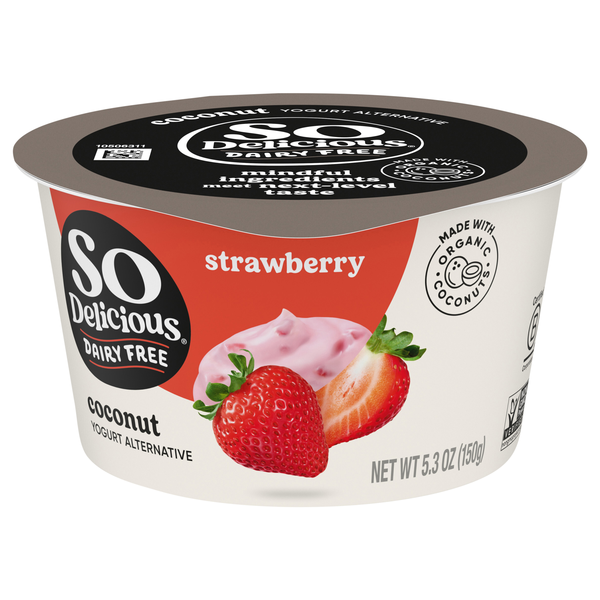 So Delicious Dairy Free Vegan Strawberry Coconutmilk Yogurt Cup