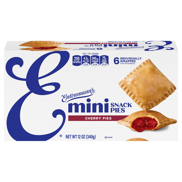 Entenmann's Baker's Delights Mini Cherry Snack Pies - 6 ct