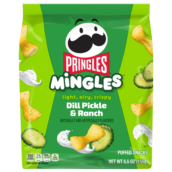 Pringles Mingles Dill Pickle & Ranch Puffed Snacks