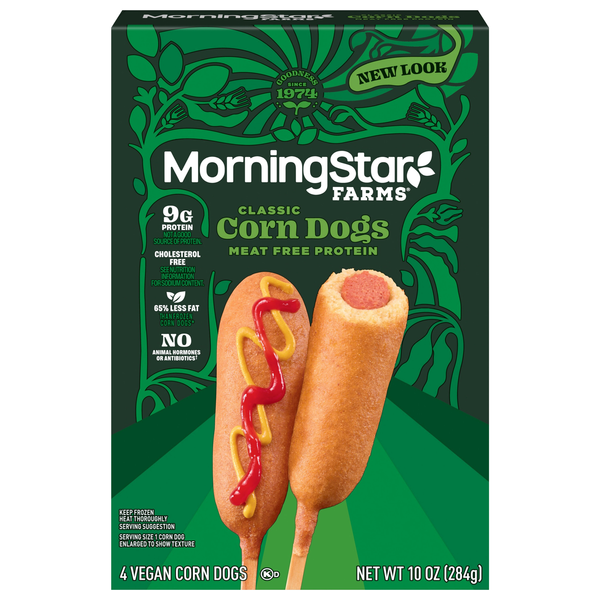 MorningStar Farms Plant Protein Veggie Corn Dogs - 4 ct Frozen
