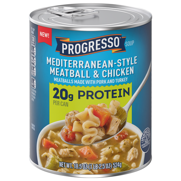 Progresso 20g Protein Mediterranean-Style Meatball & Chicken Soup