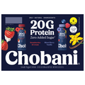 Chobani Strawberries & Cream Mixed Berry 20g Protein Yogurt Drink - 8 ct