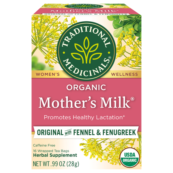 Traditional Medicinals Organic Caffeine Free Mother's Milk Herbal Tea Bags