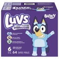 Luvs Platinum Protection Bluey Size 6 Baby Diapers 35+ lb