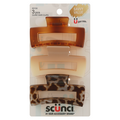 Scunci Claw Hair Clips Rectangular Assorted