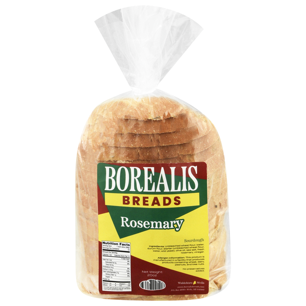 Borealis Rosemary Sourdough Sliced Bread Loaf