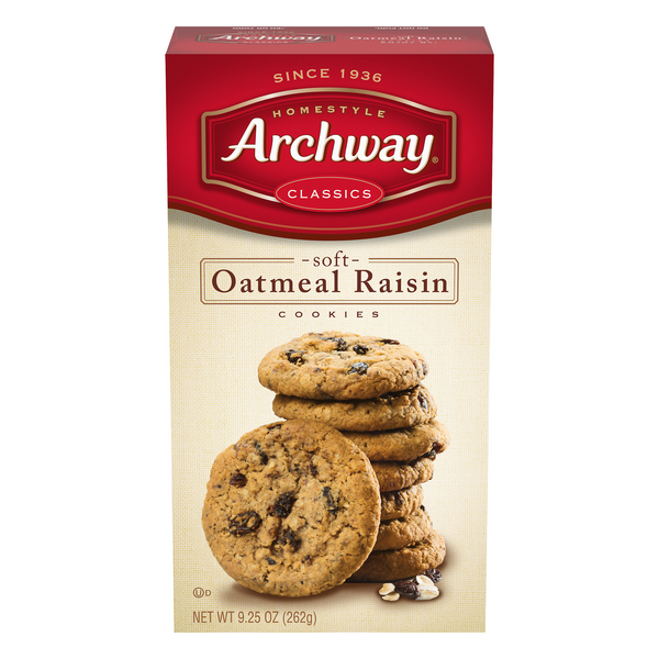 Save on Archway Homestyle Oatmeal Cookies Raisin Classic Soft Order