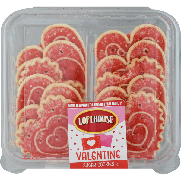 Lofthouse Be Mine! Valentine's Day Heart Shaped Sugar Cookies - 12 ct