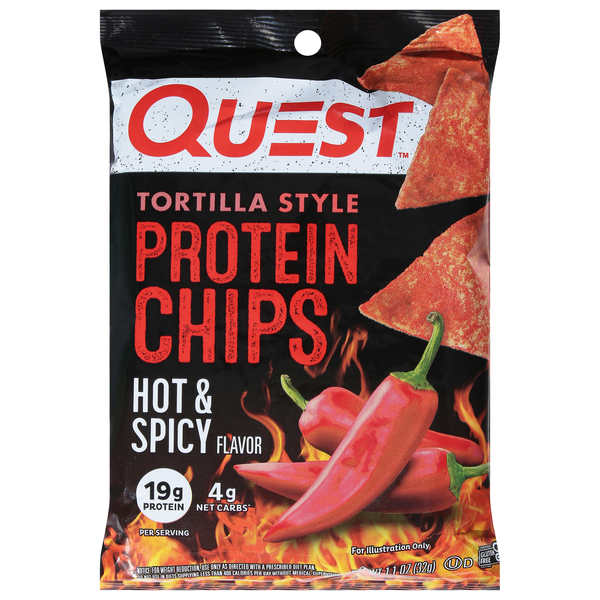 Save on Quest Tortilla Style Protein Chips Hot & Spicy Flavor Order Online Delivery GIANT