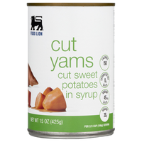 Food Lion Cut Yams Sweet Potatoes in Syrup