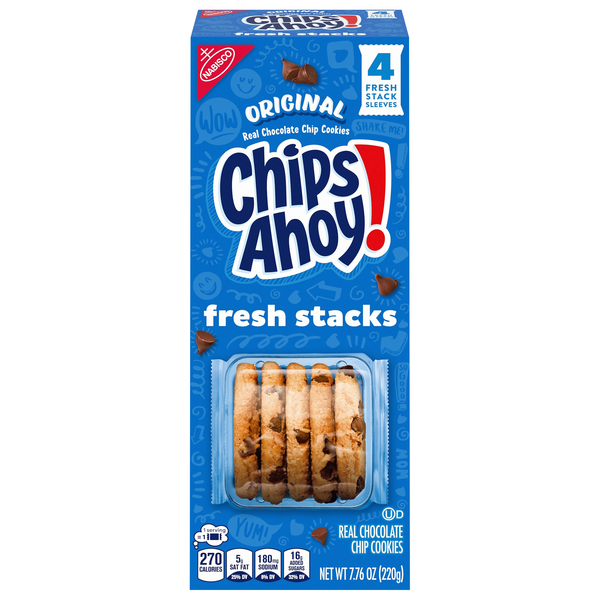 Nabisco Chips Ahoy! Fresh Stacks Original Chocolate Chip Cookies - 4 ct