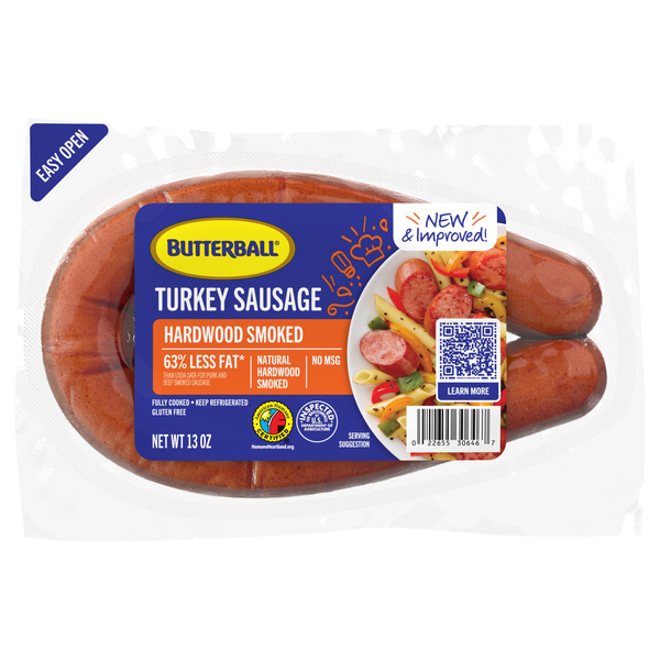 Butterball Fully Cooked Natural Hardwood Smoked Turkey Sausage Rope