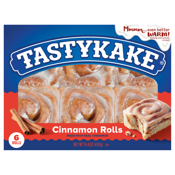 Tastykake Cinnamon Rolls - 6 ct