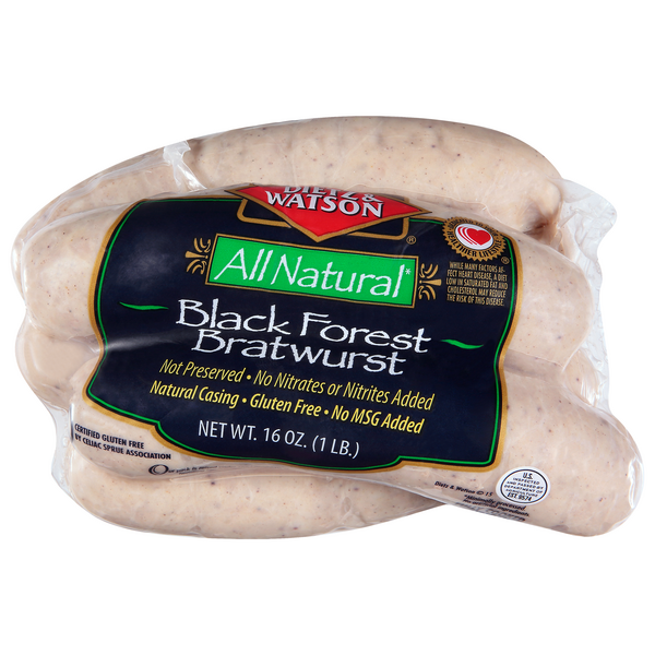 Save on Dietz & Watson Bratwurst Black Forest Gluten Free 5 ct Order