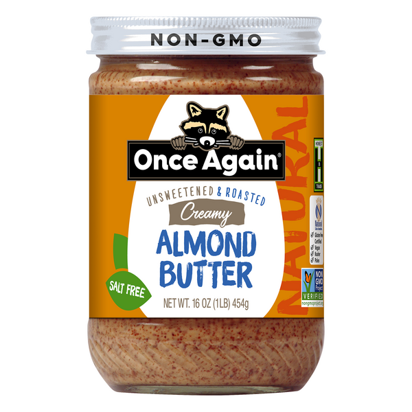 Once Again Salt Free Unsweetened & Roasted Creamy Almond Butter