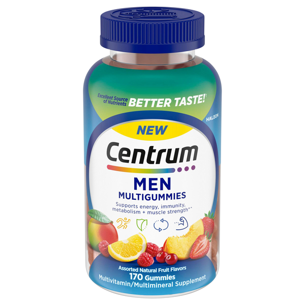 Centrum Men Assorted Natural Fruit Flavors Multigummies