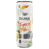Celsius Live Fit Tropical Vibe Sparkling Starfruit Pineapple Energy Drink