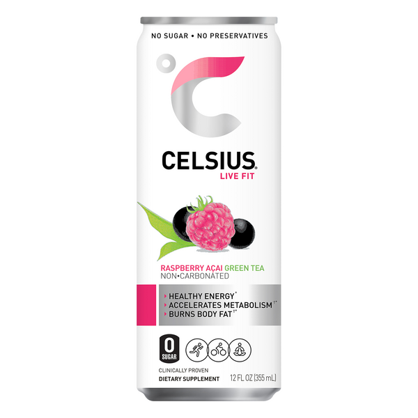 Save on Celsius Sparkling Energy Drink Raspberry Acai Green Tea Order