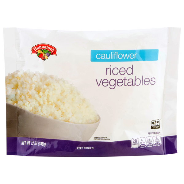 Hannaford Cauliflower Riced Vegetables Frozen