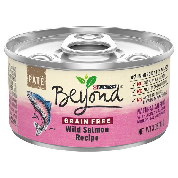 Save on Beyond Wet Cat Food Pate Wild Salmon Recipe Grain Free Natural