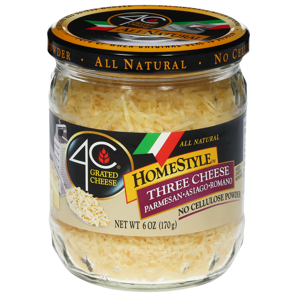 4C All Natural Grated Homestyle 3 Cheese (Parmesan Asiago & Romano)