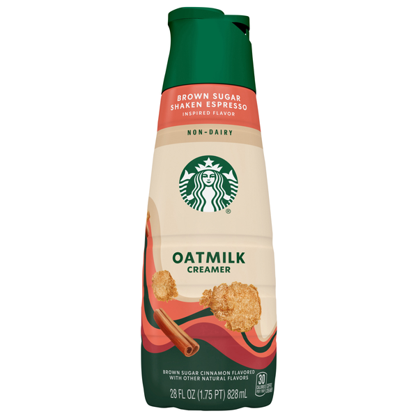 Starbucks Non-Dairy Brown Sugar Cinnamon Flavored Oatmilk Coffee Creamer