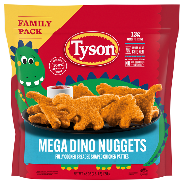 Tyson Mega Dino Nuggets Family Pack Frozen