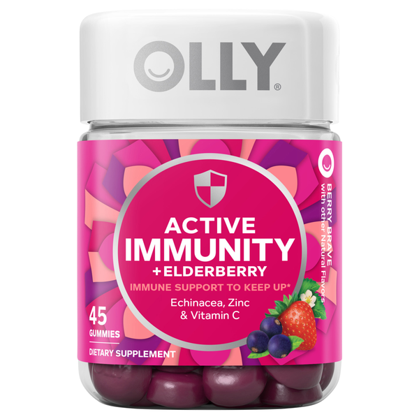 OLLY Active Immunity + Elderberry Berry Brave Gummies