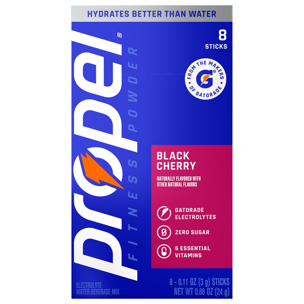 Propel Black Cherry Electrolyte Drink Mix - 8 ct