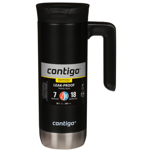 Contigo Snapseal 20 oz Licorice Stainless Steel Travel Mug