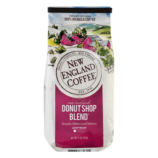 New England Coffee Donut Shop Blend Light Roast Ground Coffee