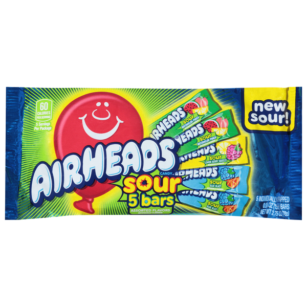 AirHeads Sour Bars Chewy Candy - 5 ct
