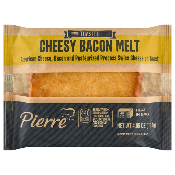 Pierre Toasted Cheesy Bacon Melt Sandwich