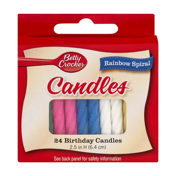 Save on Betty Crocker Birthday Candles Rainbow Spiral Order Online
