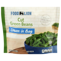 Food Lion Steam in Bag Cut Green Beans Frozen