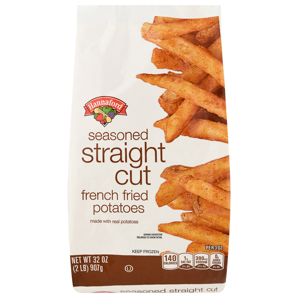 Hannaford Seasoned Straight Cut French Fried Potatoes Frozen