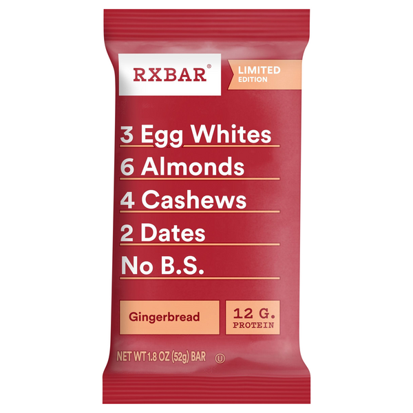 RXBAR Limited Edition Gingerbread 12g Protein Bar